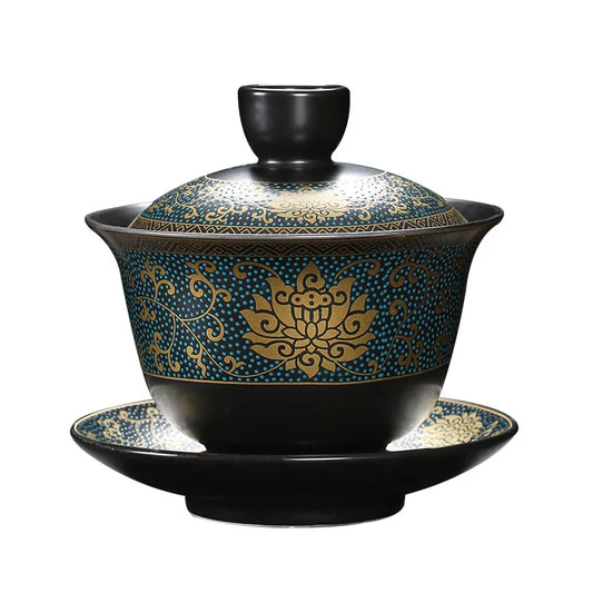 Chinese Teaset Classical Gaiwan Tea Cups