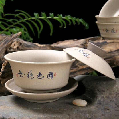 Kung Fu Tea Pottery Clay Gaiwan