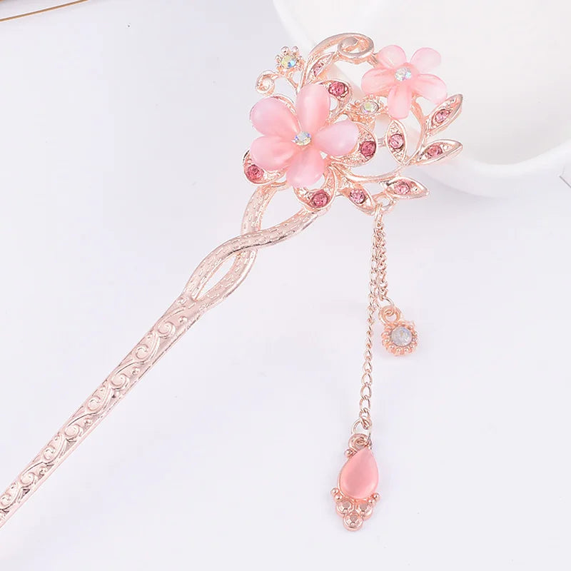 Vintage Chinese Traditional Flower Hairpin