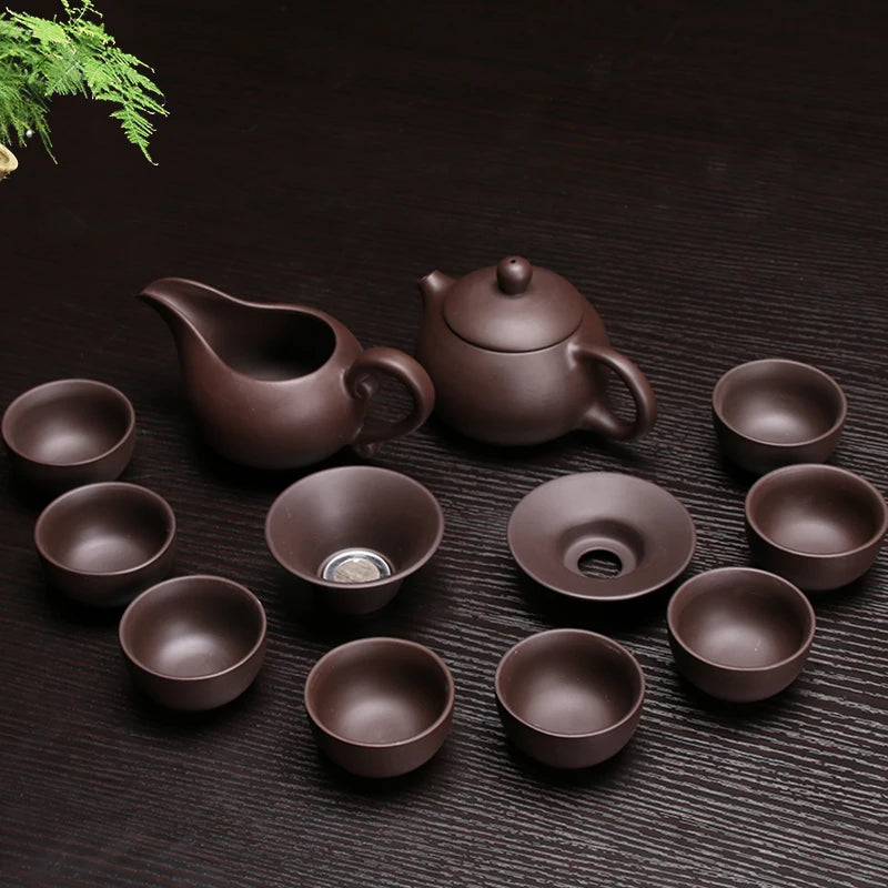 Purple Clay Kung Fu tea Gaiwan Teapot Tea cup Set