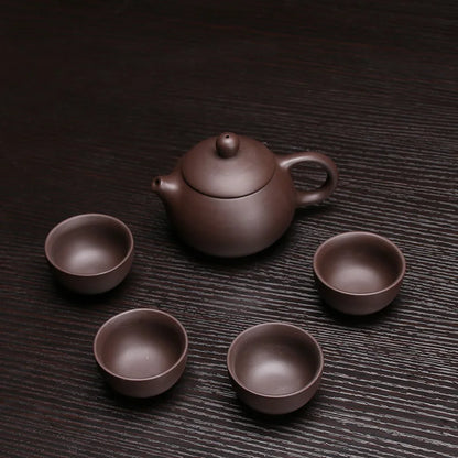 Purple Clay Kung Fu tea Gaiwan Teapot Tea cup Set