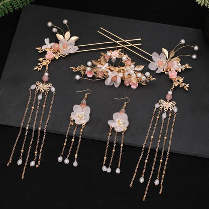 Chinese Hanfu Hair Accessories Set Hair Sticks