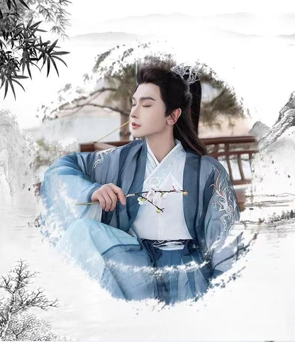 Men Hanfu Set Chinese Weijin Period