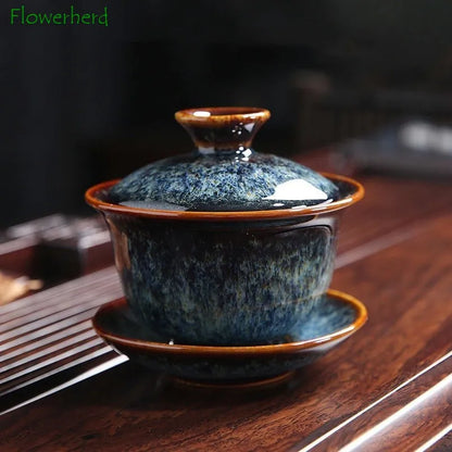 Ceramic Gaiwan Kung Fu Tea Set