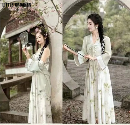 2pcs Summer Chinese Hanfu Dress