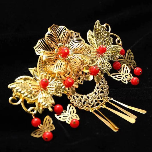 Chinese Style Hanfu Wedding Hair Accessories