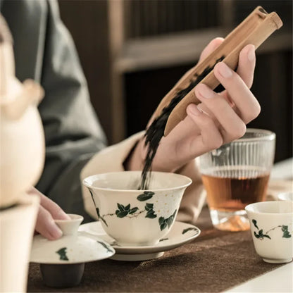 Creative Hand-painted Ceramic Gaiwan