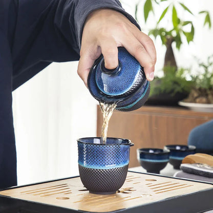 Travel Tea Set Ceramic Gaiwan Sets