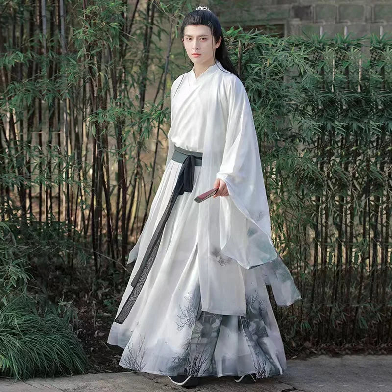 Weijin Period Clothing Swordsman Hanfu Set