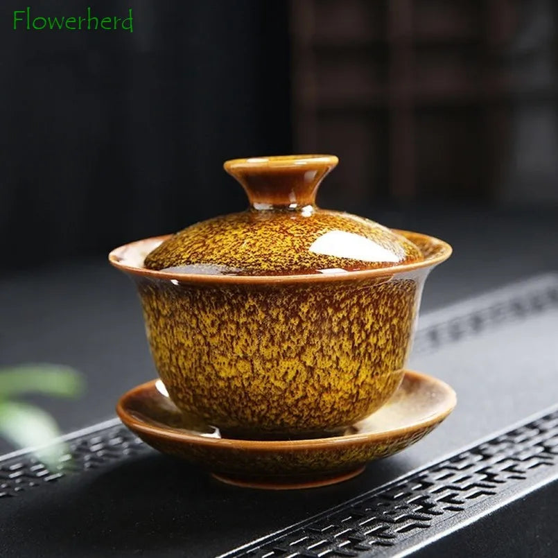 Ceramic Gaiwan Kung Fu Tea Set