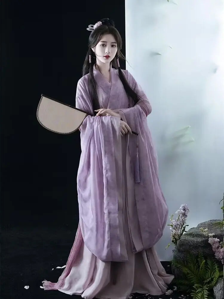 Summer Hanfu Dress Women 3pcs Sets