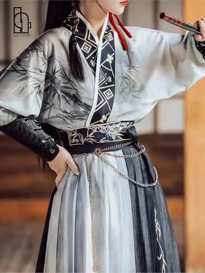 5pcs Song Dynasty Traditional Hanfu Unisex