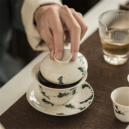 Creative Hand-painted Ceramic Gaiwan