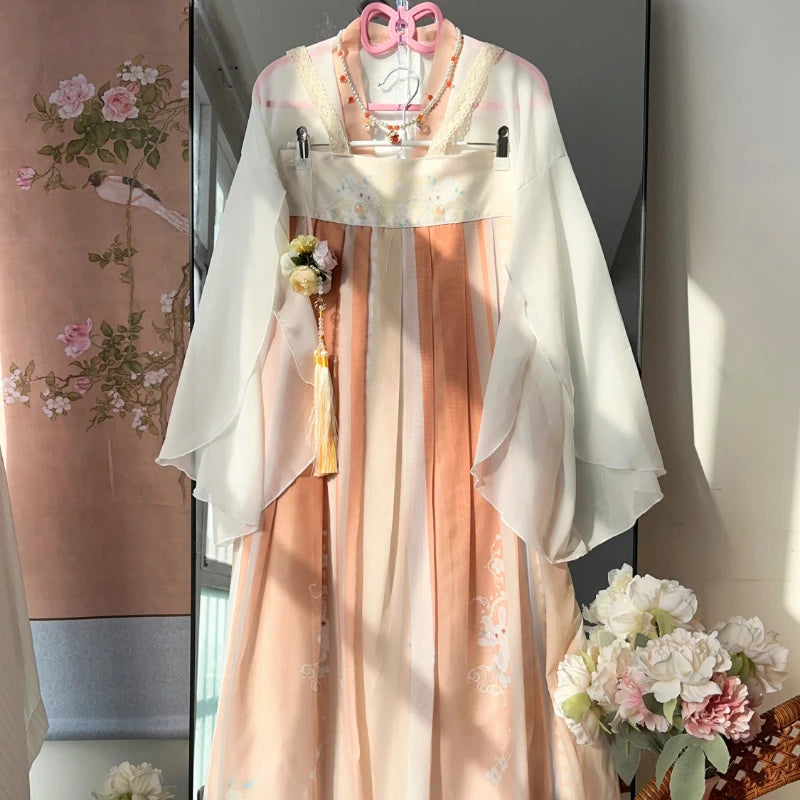 Tang Dynasty Style Hanfu Maxi Dress Set