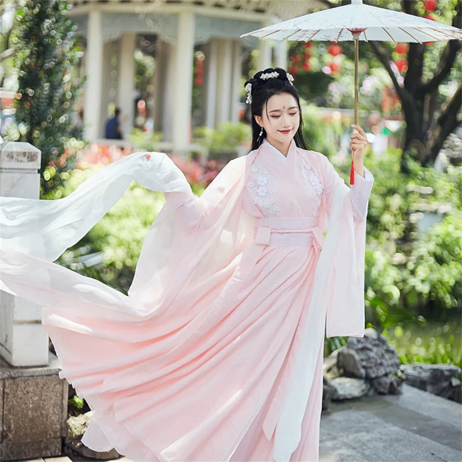 Modern Chinese Hanfu Woman Dress