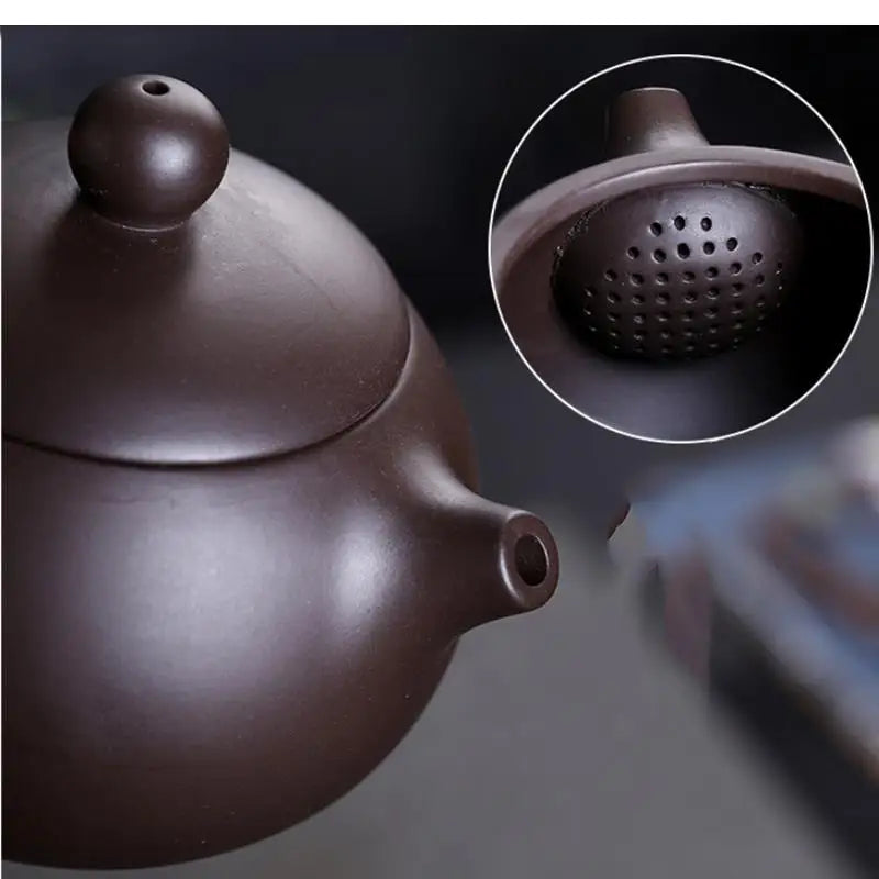 Purple Clay Teapot Set Travel Kungfu Tea Set