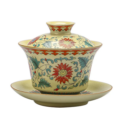 170ml Retro Gracked Glaze Ceramic Large Gaiwan