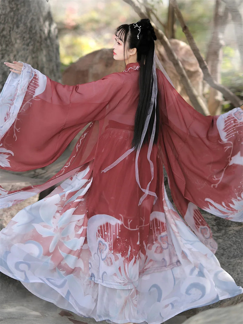 Hanfu 3Pcs Ancient Chinese Women Clothes