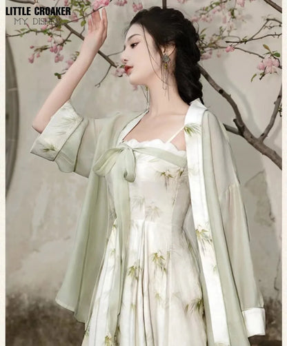 2pcs Summer Chinese Hanfu Dress